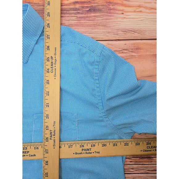 Untuckit Mens Slim Fit Blue Long Sleeve Shirt Large - Picture 6 of 6